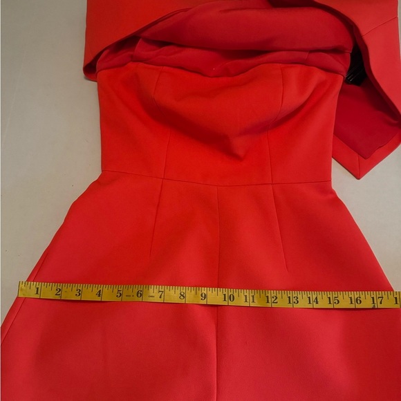 C/MEO Collective Orange Off-Shoulder Romper. #159 - Picture 15 of 16